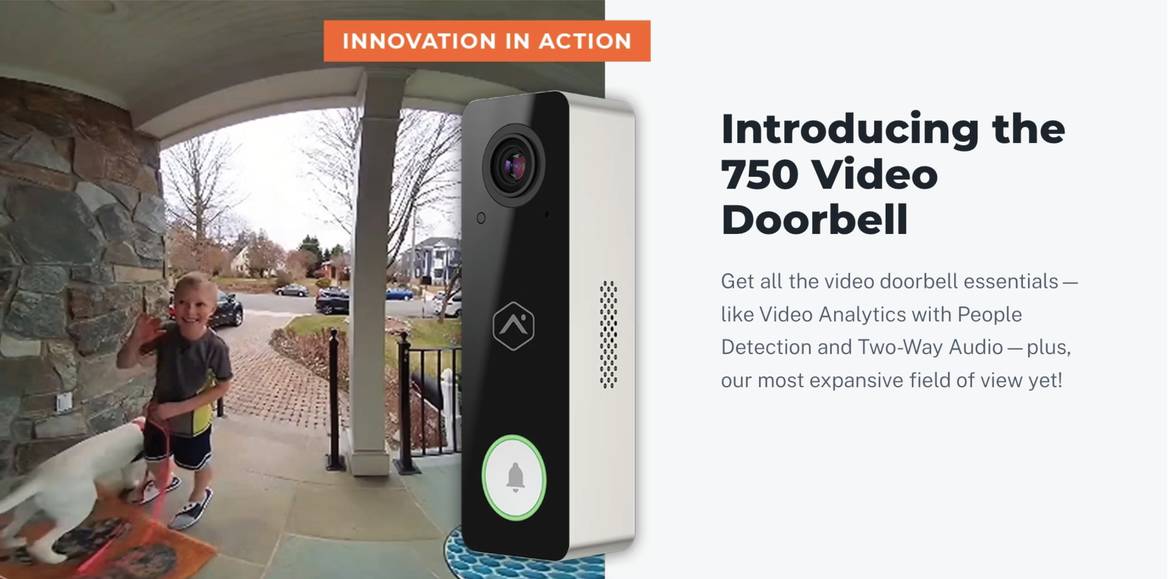 Introducing the 750 video doorbell